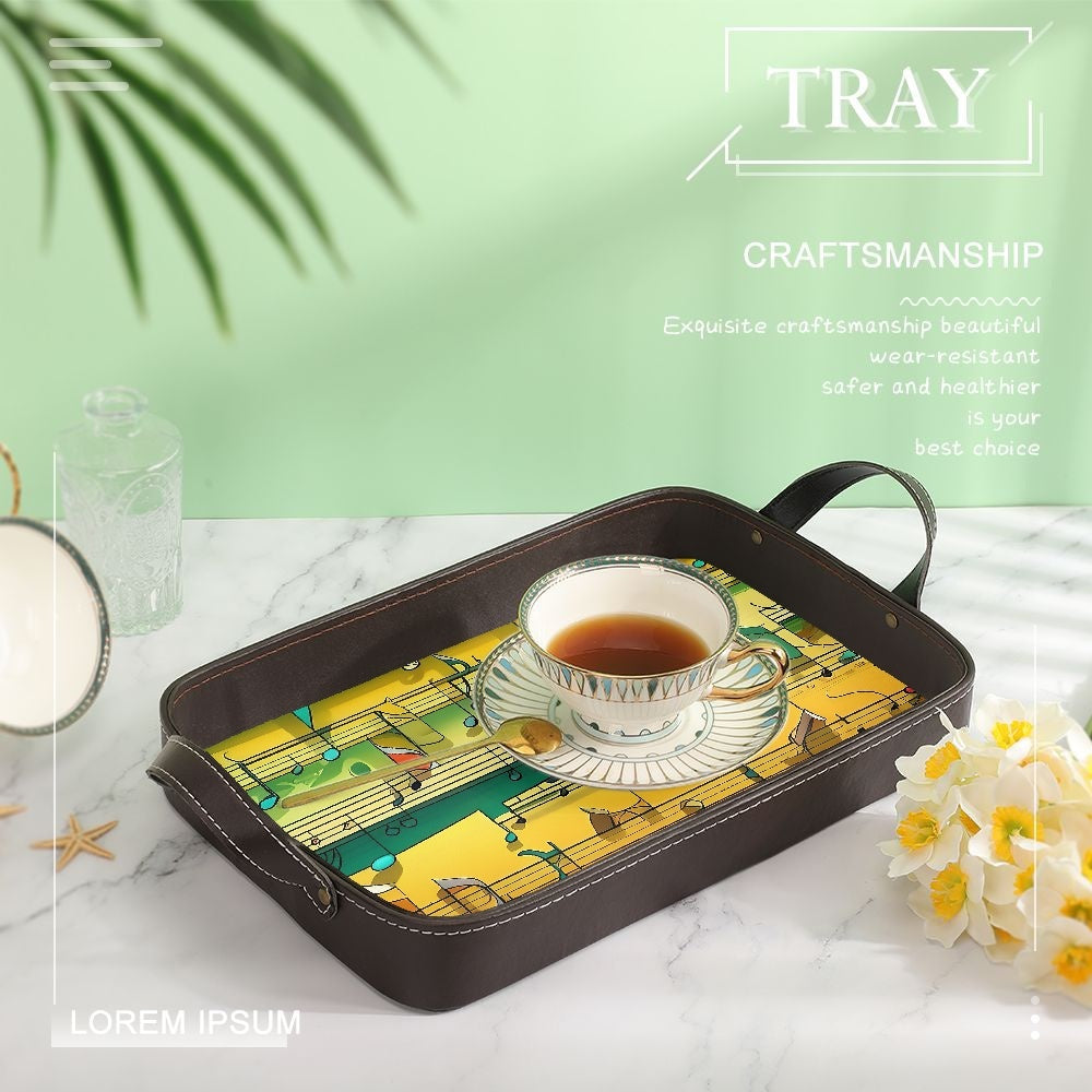 Musical Dance Leather Tray