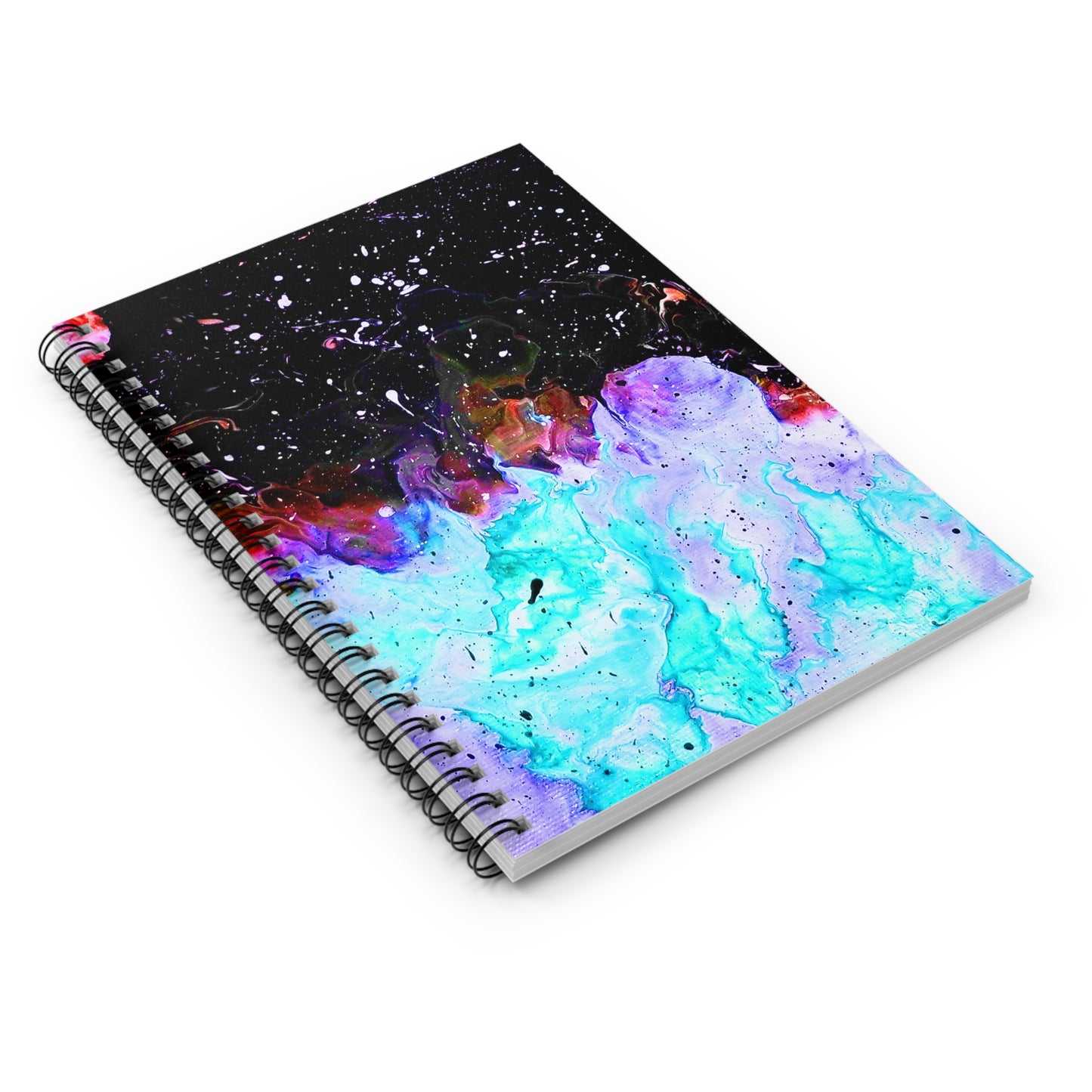 Galactic Fire Spiral Notebook - Ruled Line