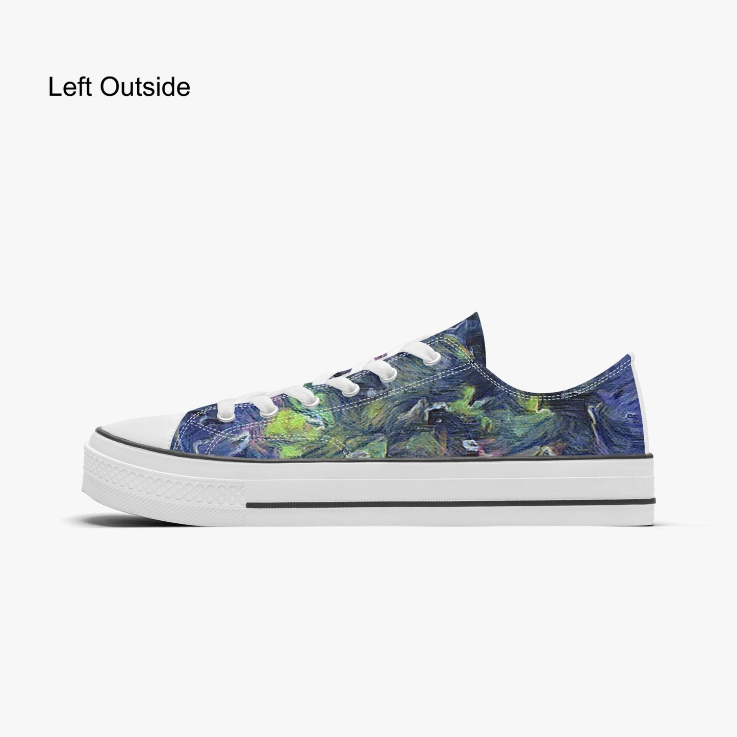 Space Storm Low Canvas Shoes-White sole