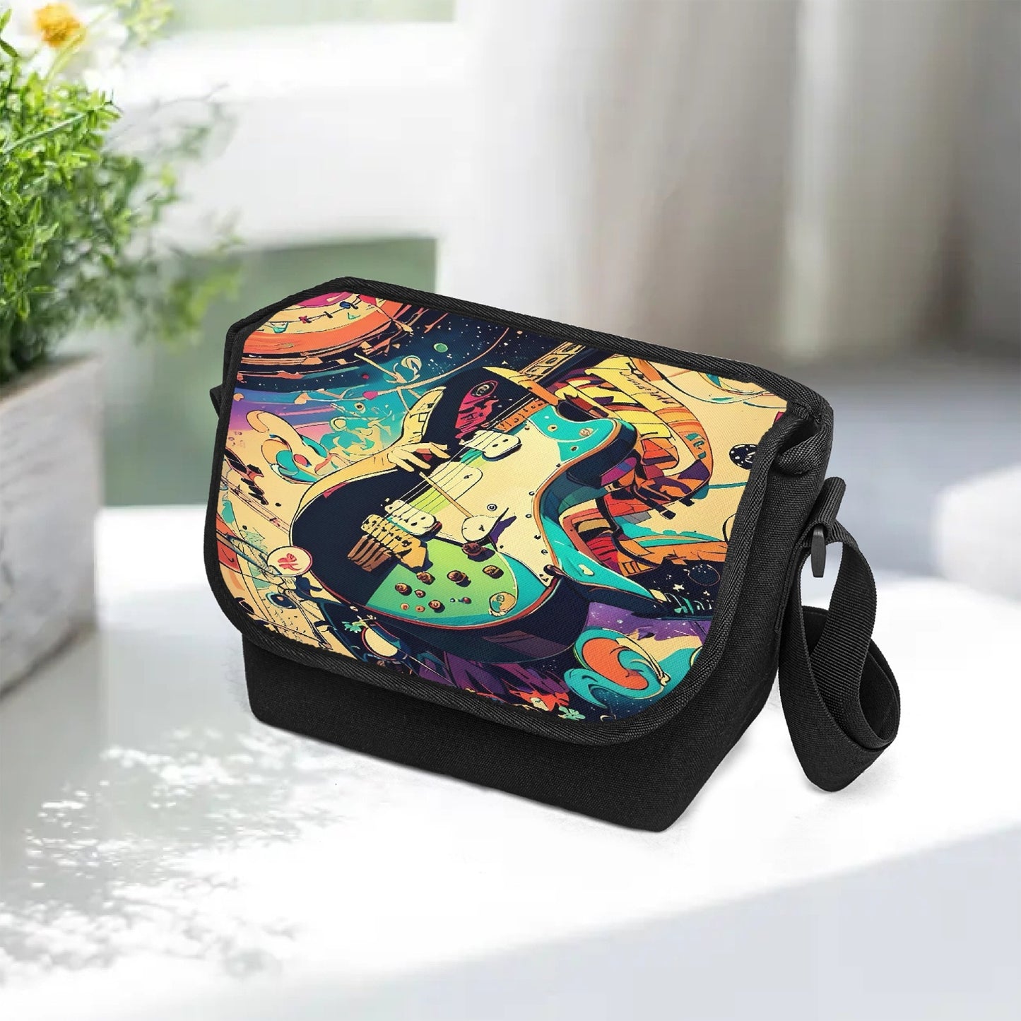 Rockin Guitar Messenger Bag