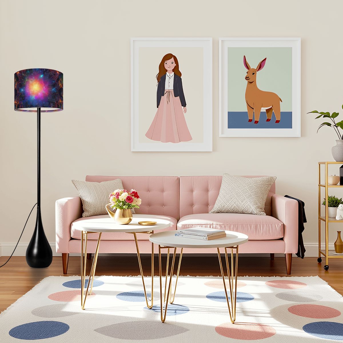 Ascension Teardrop Shaped Floor Lamp