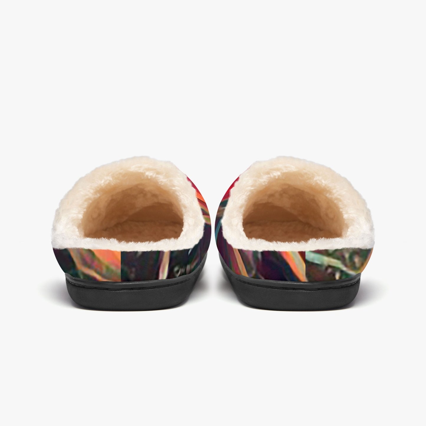 Fiery Whispers Fluffy Bedroom Slippers