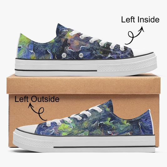 Space Storm Low Canvas Shoes-White sole