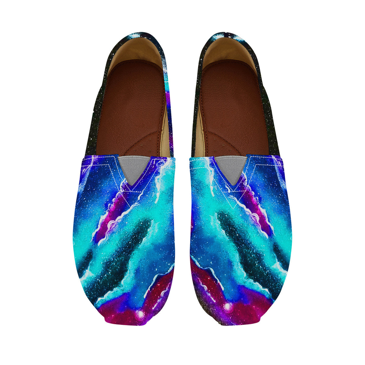 Blue Rip Canvas Flats