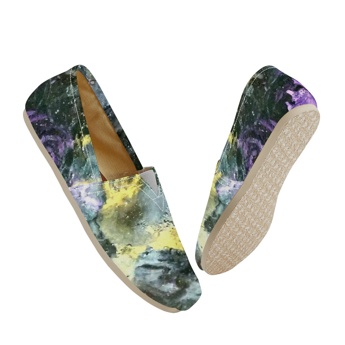 Golden Galaxy Canvas Flats