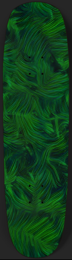 Glow in the Dark Colorful Whispers Custom Skateboard