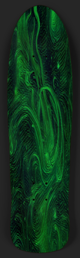 Glow in the Dark Retro Custom Skateboard