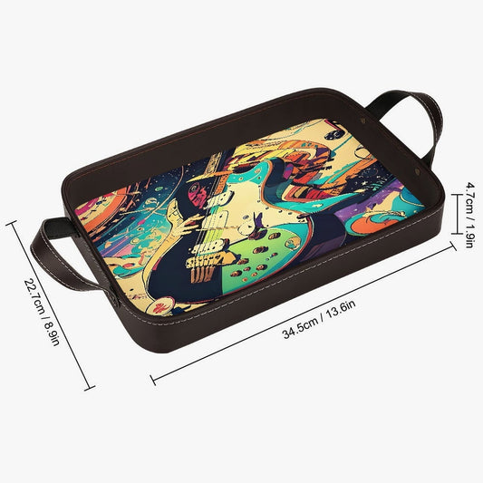 Rockin Guitar Leather Tray