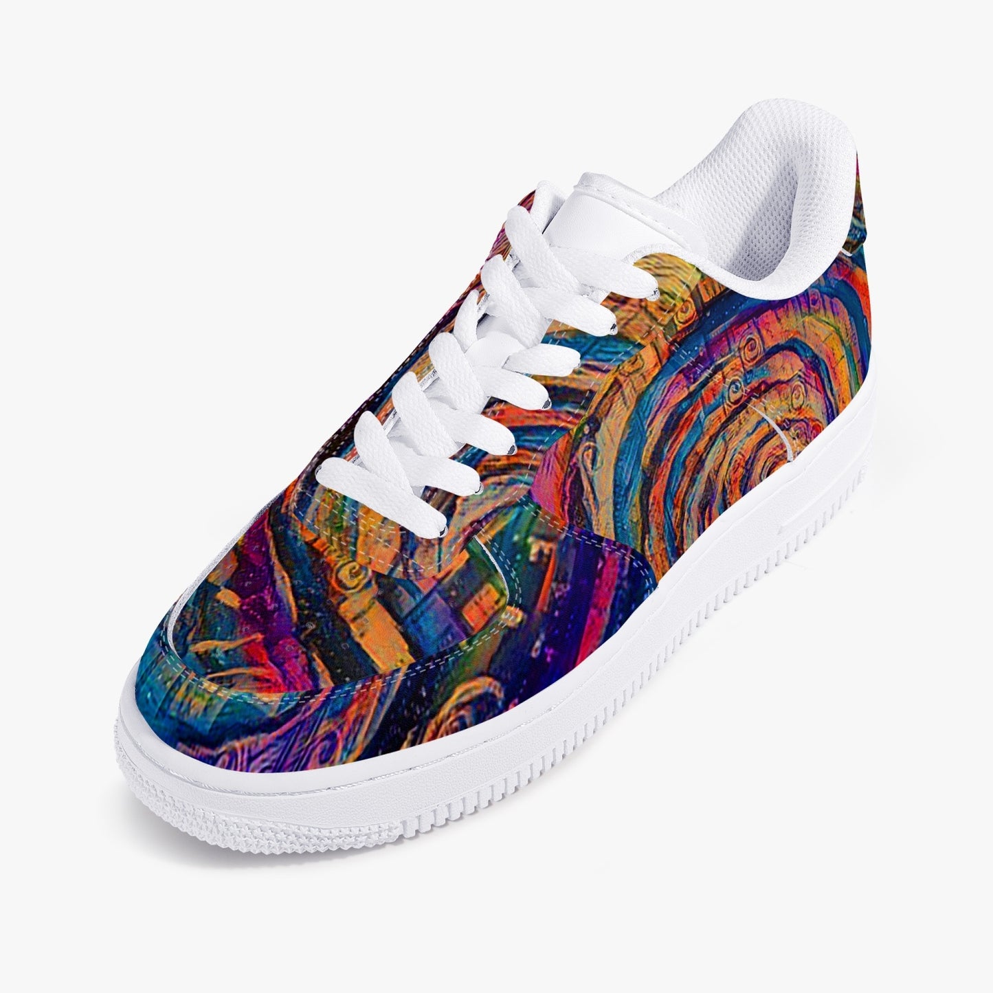 Sunset Whirlpool AF1 Low-Top Leather Sports Sneakers
