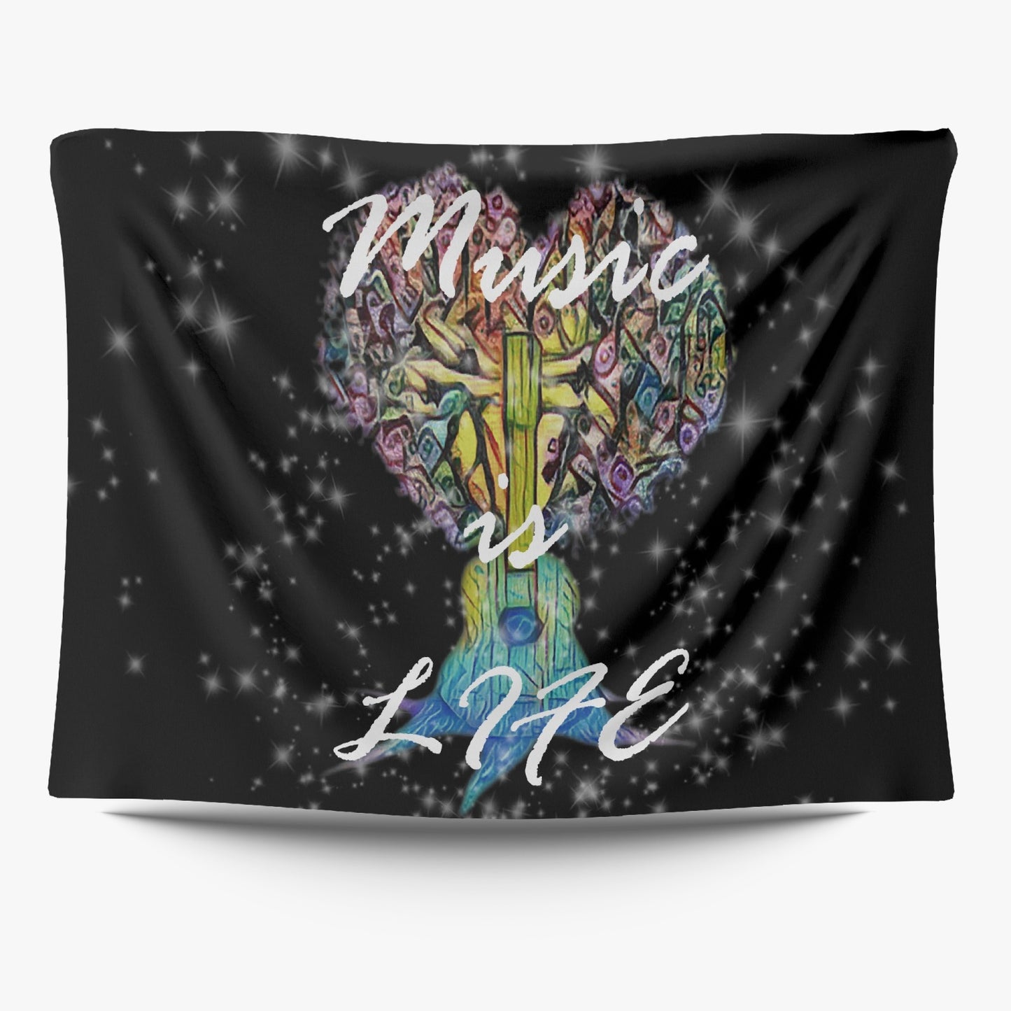 Funky Music is Life Polyester Wall Tapestry