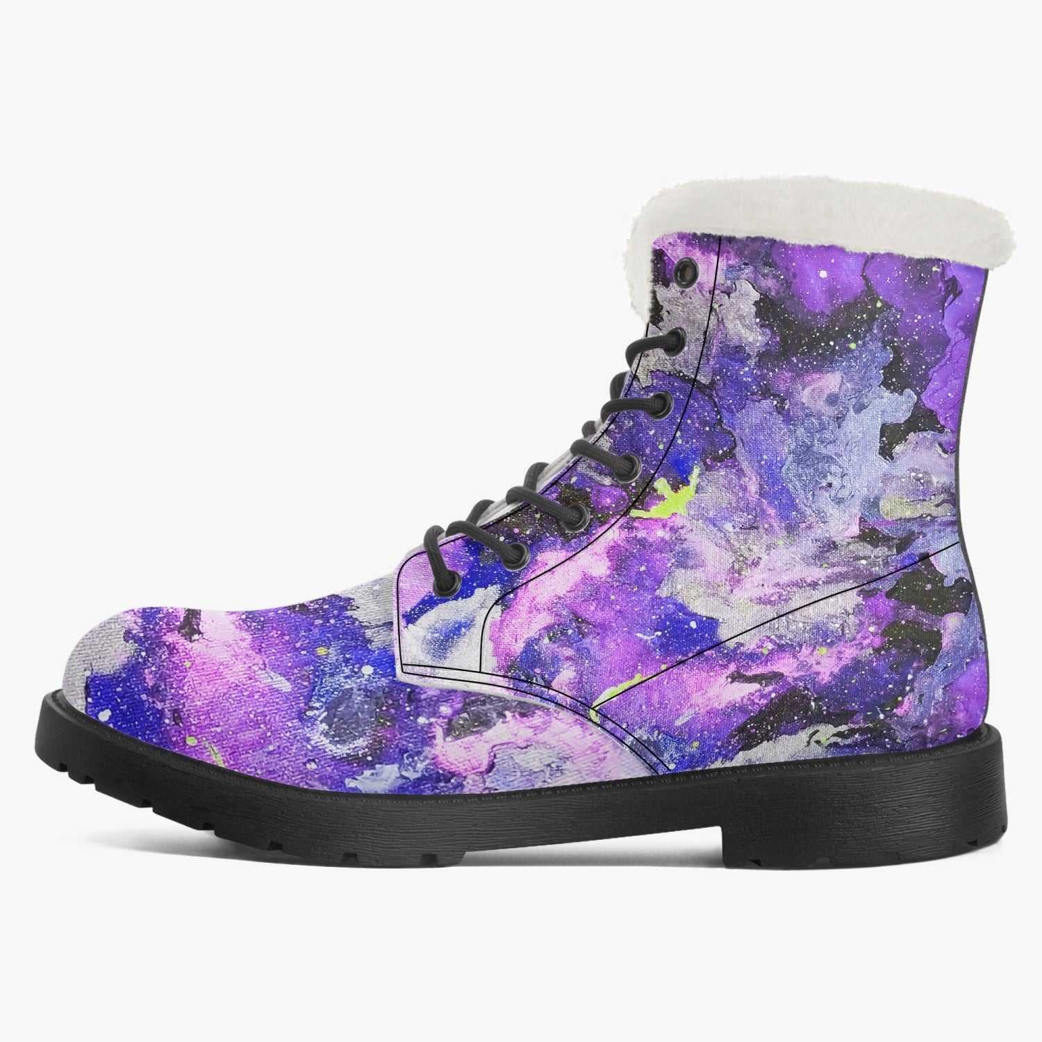 Fly High Faux Fur Leather Boots