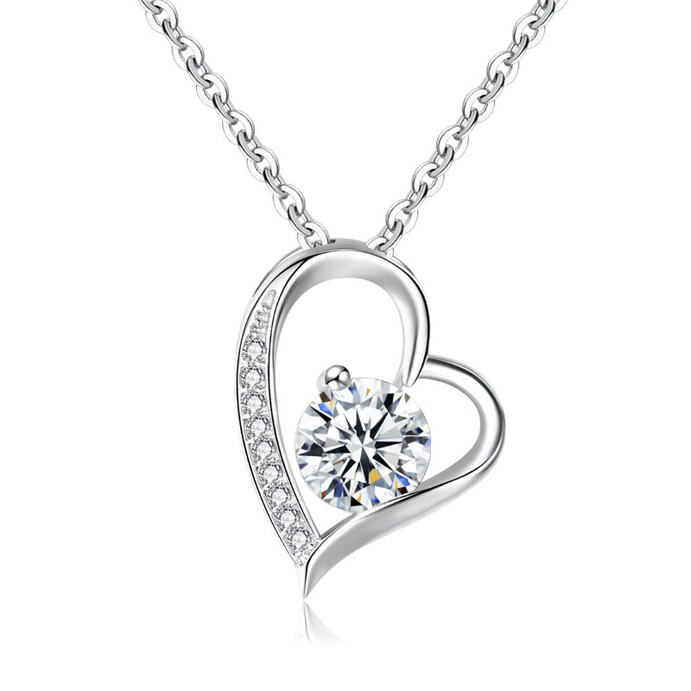 Rose Box with Heart Necklace