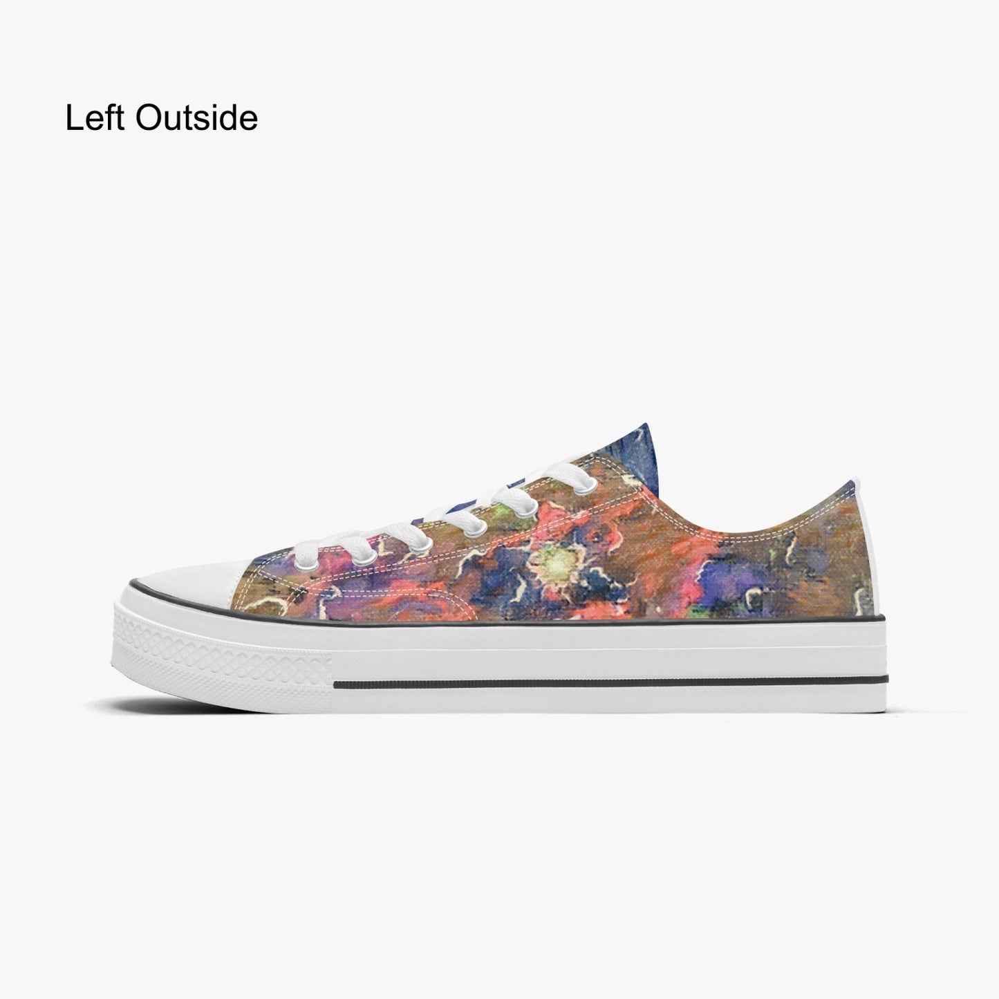 Space Storm Low Canvas Shoes-White sole