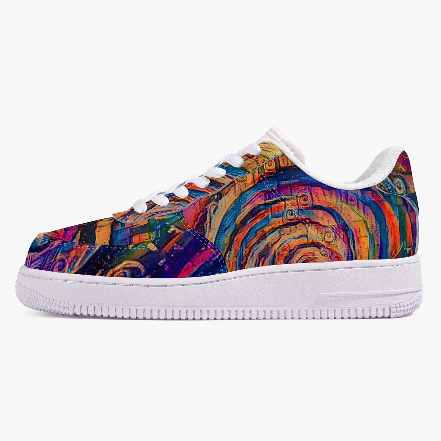 Sunset Whirlpool AF1 Low-Top Leather Sports Sneakers