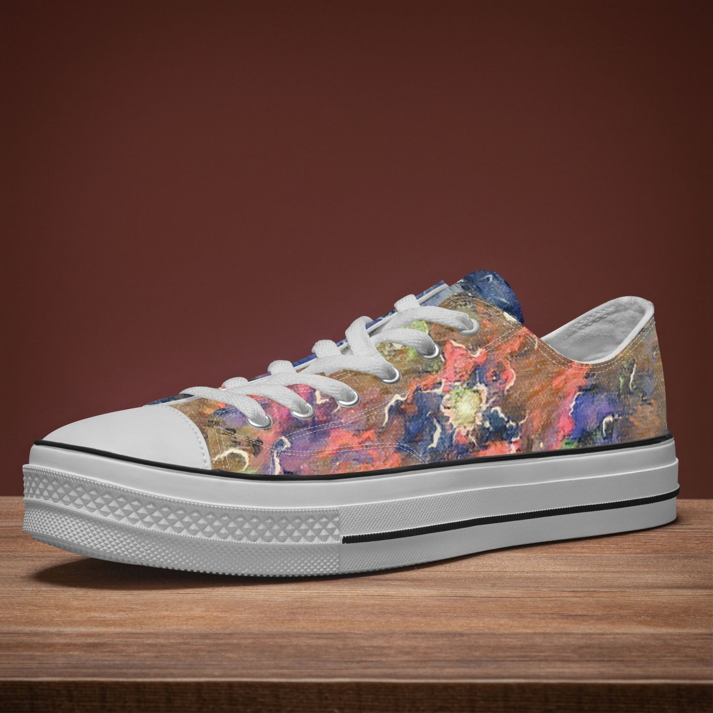 Space Storm Low Canvas Shoes-White sole
