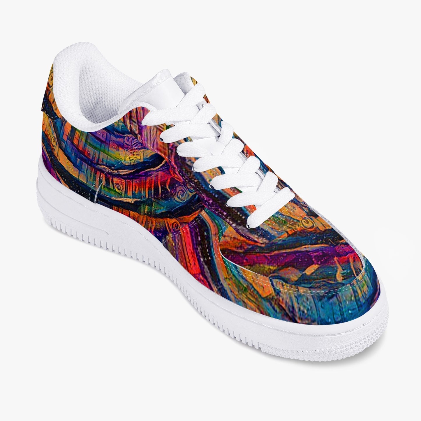 Sunset Whirlpool AF1 Low-Top Leather Sports Sneakers