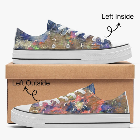 Space Storm Low Canvas Shoes-White sole