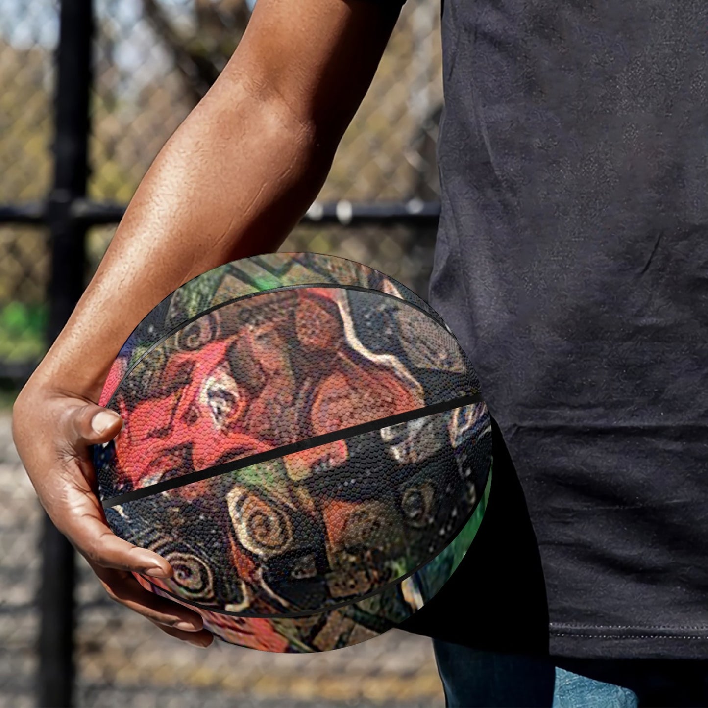 Space Storm Basketball - Eight - Panel Printed