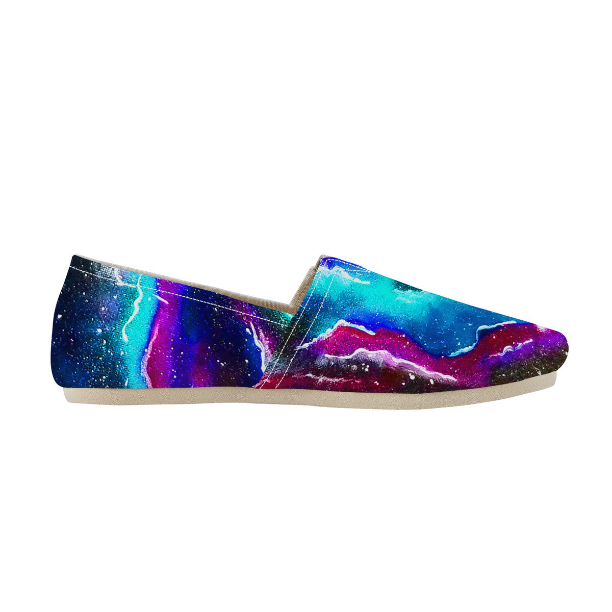 Blue Rip Canvas Flats