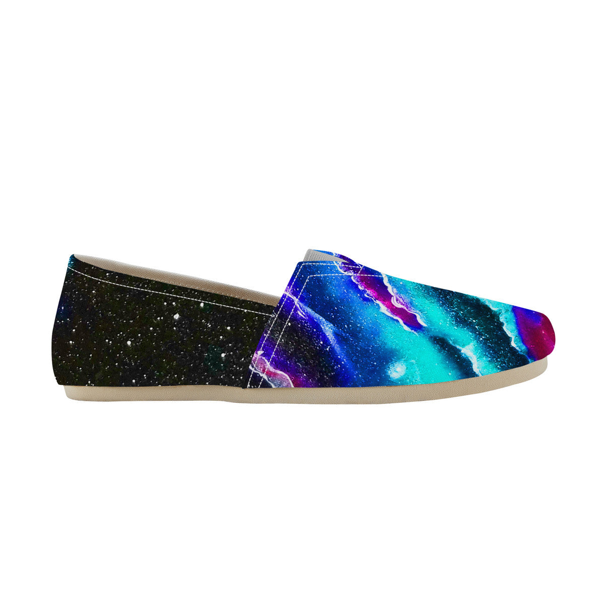 Blue Rip Canvas Flats