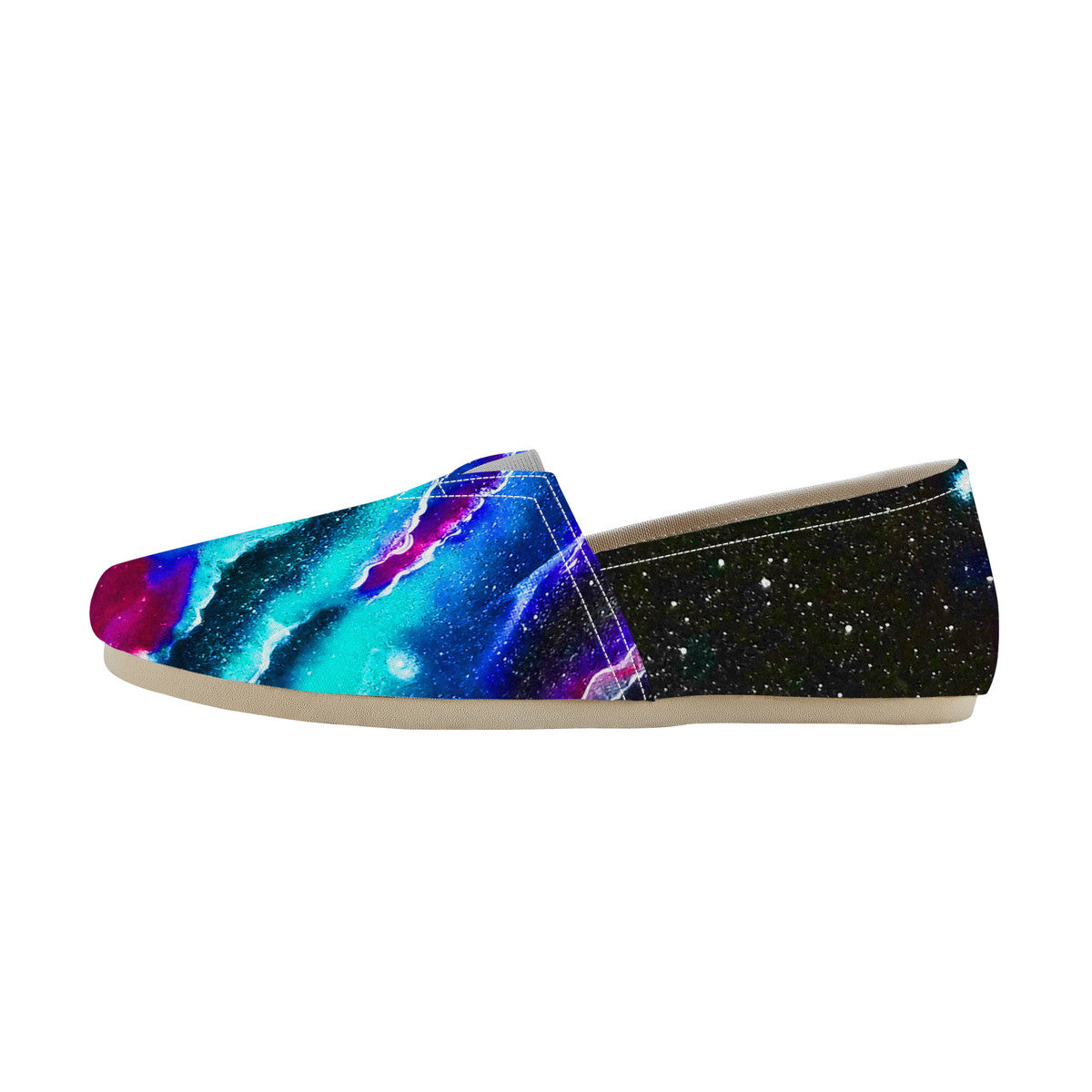Blue Rip Canvas Flats