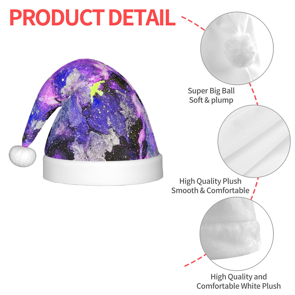 Fly High Adult Glowing Plush Christmas Hat