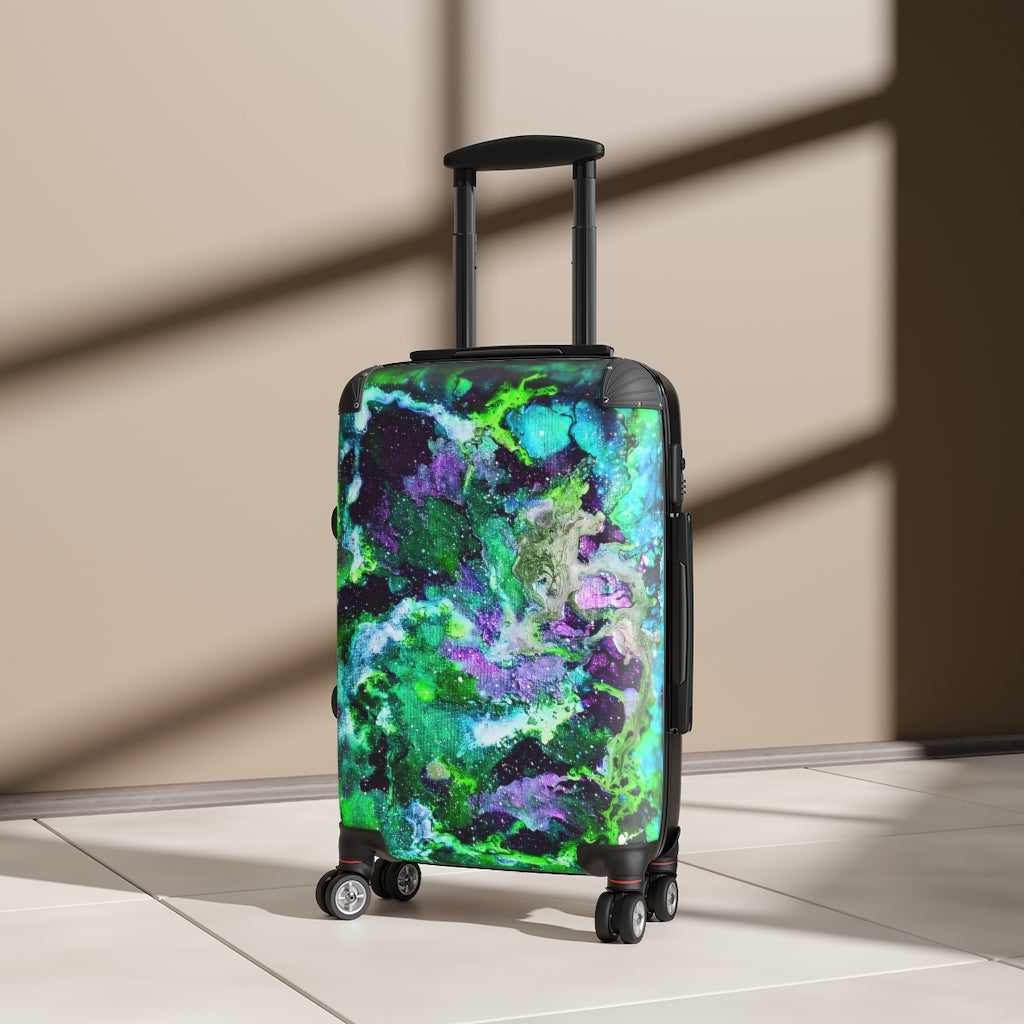 Green Galaxy Suitcases *3 sizes*