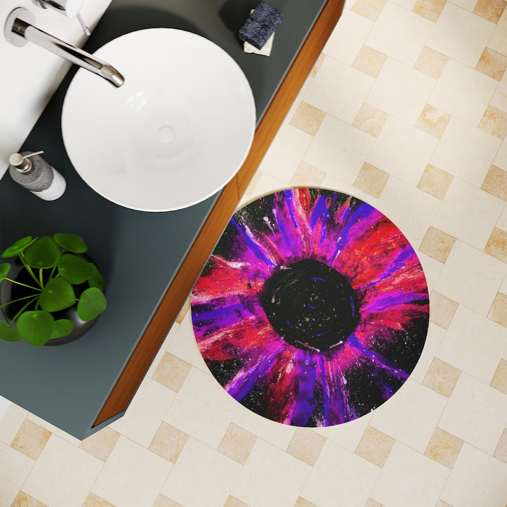 Black Hole: Magenta Bath Mat