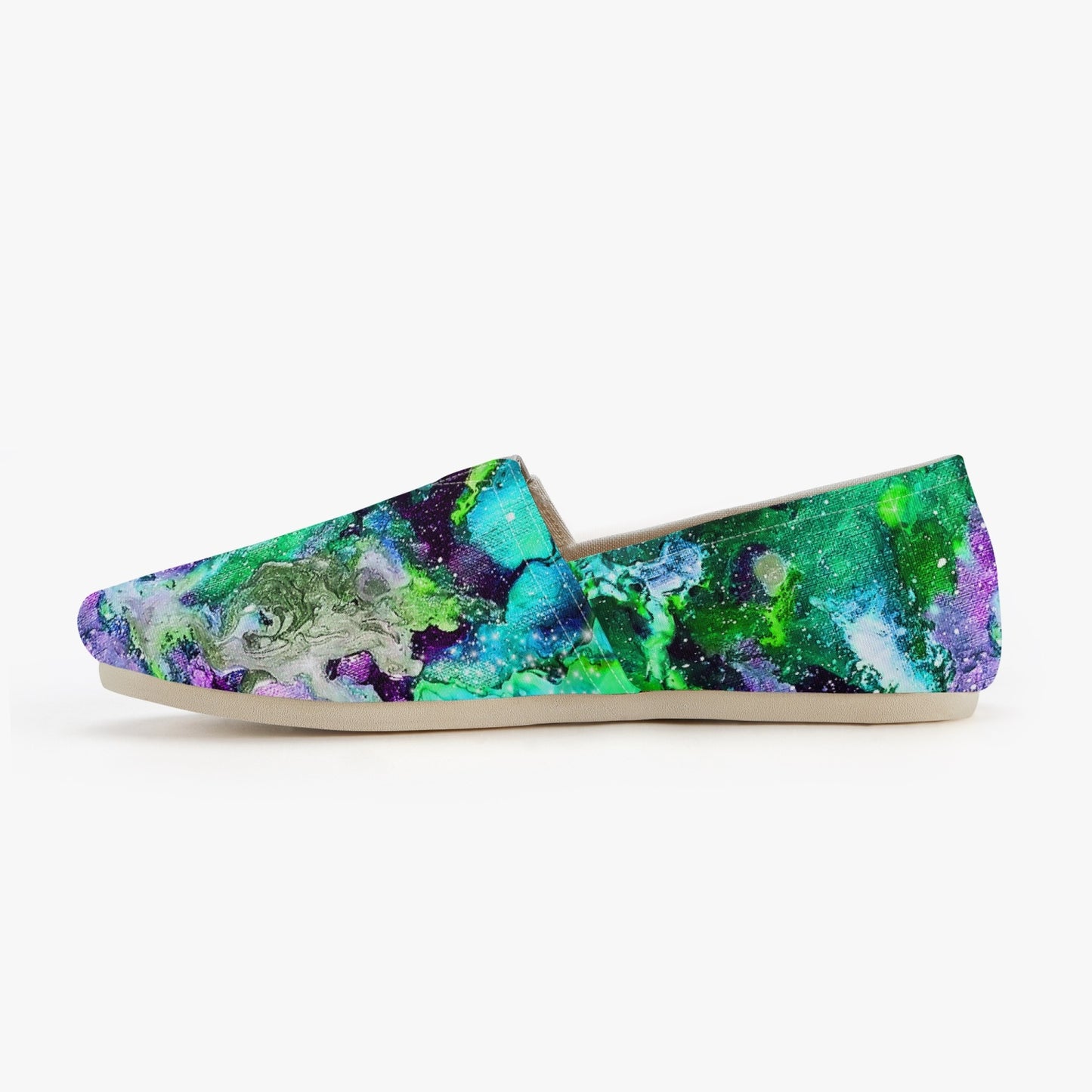 Galaxy - Green/Turquoise Slip On Timmy’s Shoes