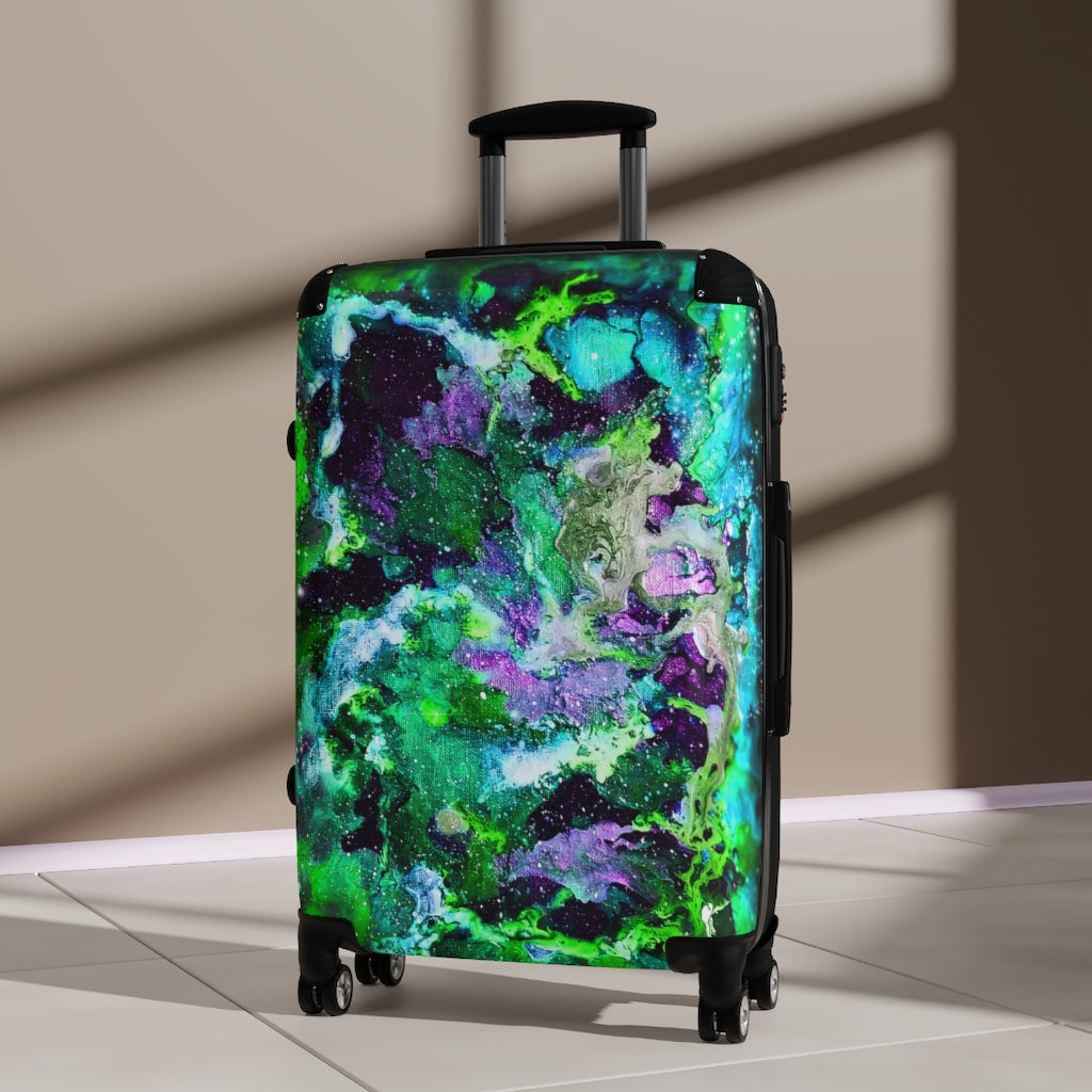 Green Galaxy Suitcases *3 sizes*