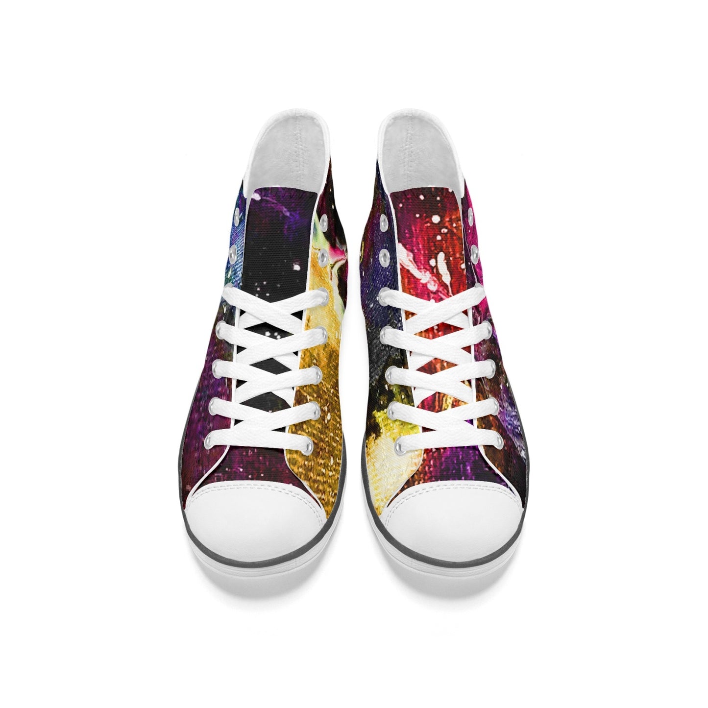 Galactic Clouds Kid's High-Top Canvas Shoes