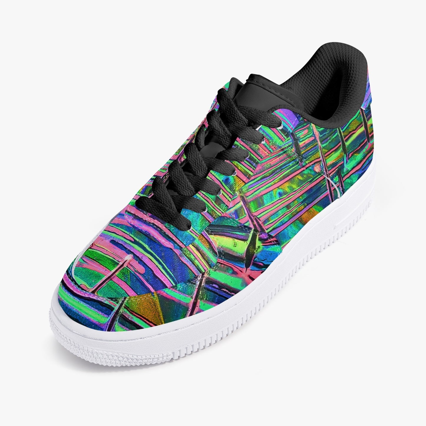 Drip Low-Top Leather Sports Sneakers