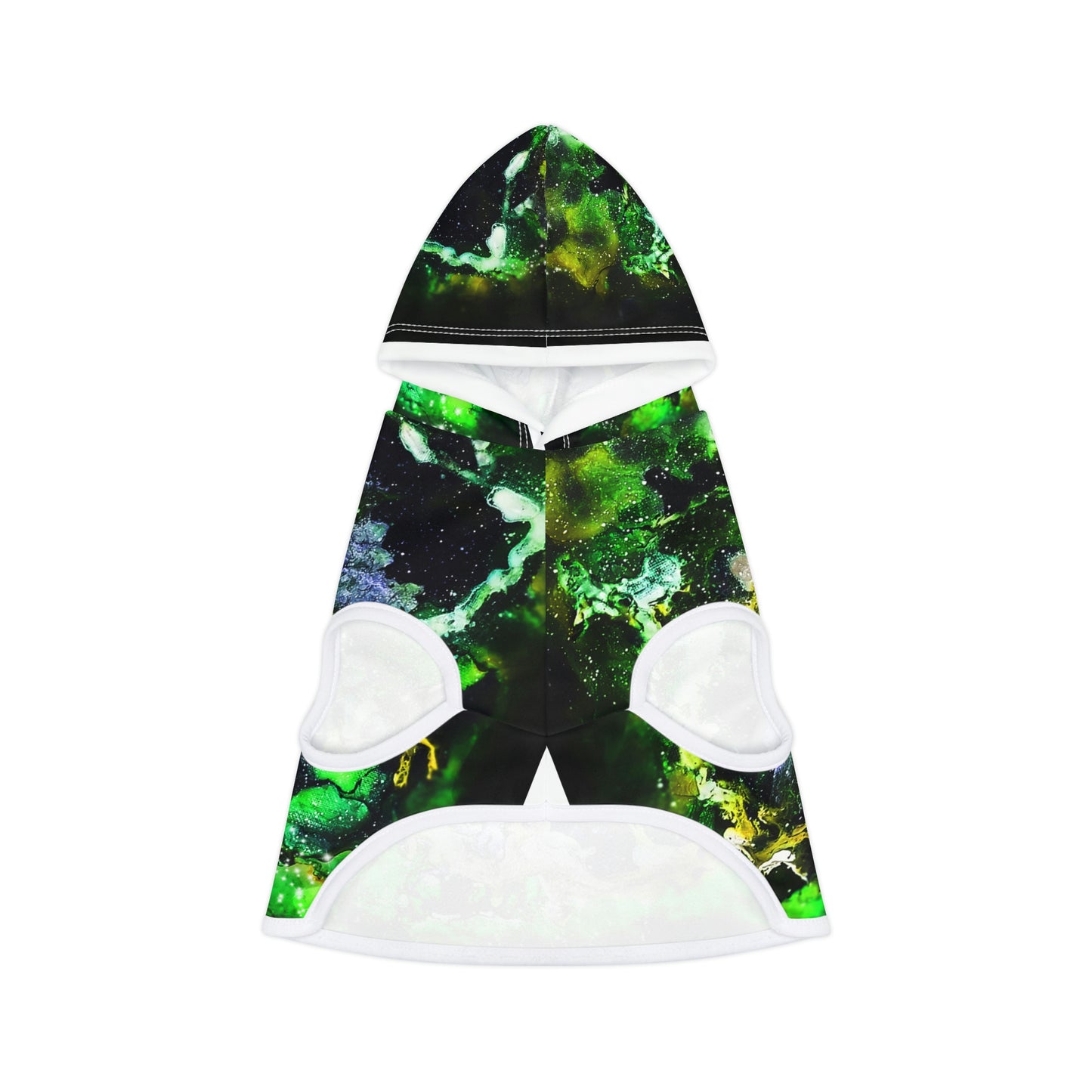 Green Galaxy Dog Hoodie