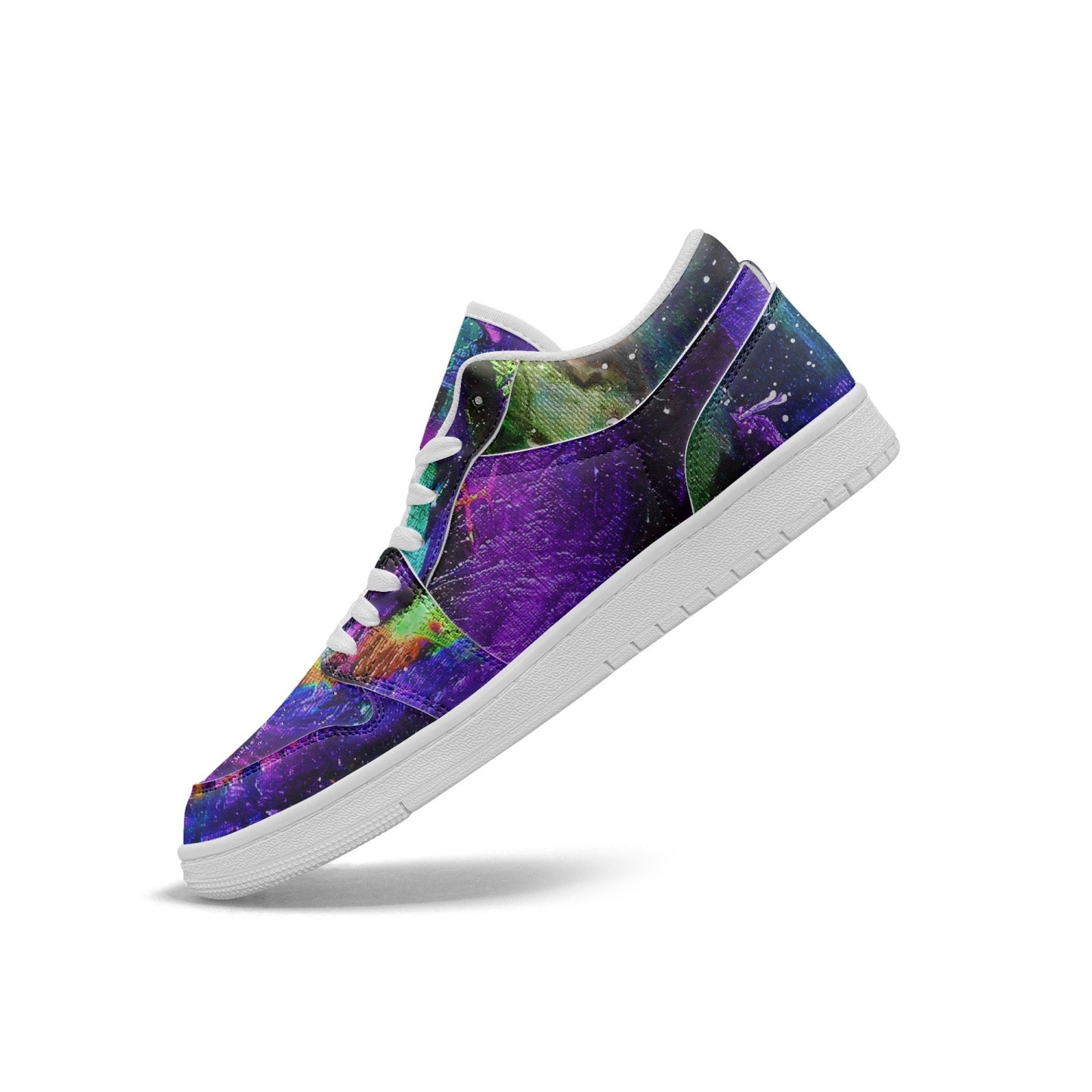 Different Dimensions/Galactic Clouds Low-Top AJ1 Leather Sneakers