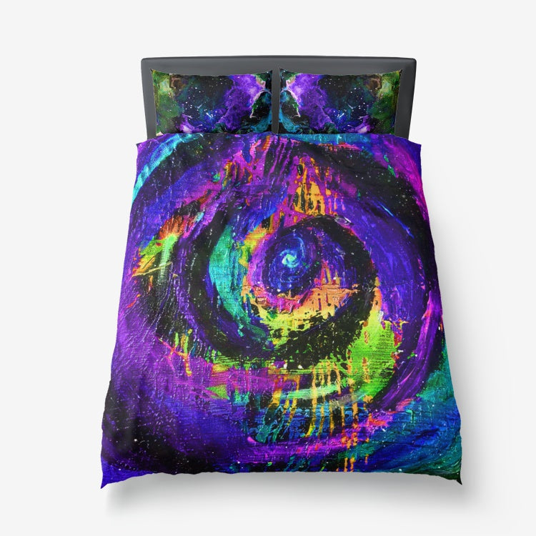 Different DImensions/Galactic Clouds Microfiber Duvet Cover & Pillow Cases