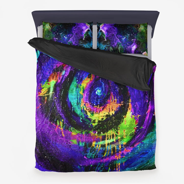 Different DImensions/Galactic Clouds Microfiber Duvet Cover & Pillow Cases