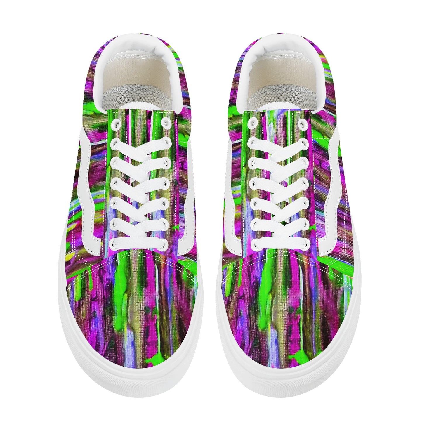 Rainbow drip Mens Low Top Sneakers