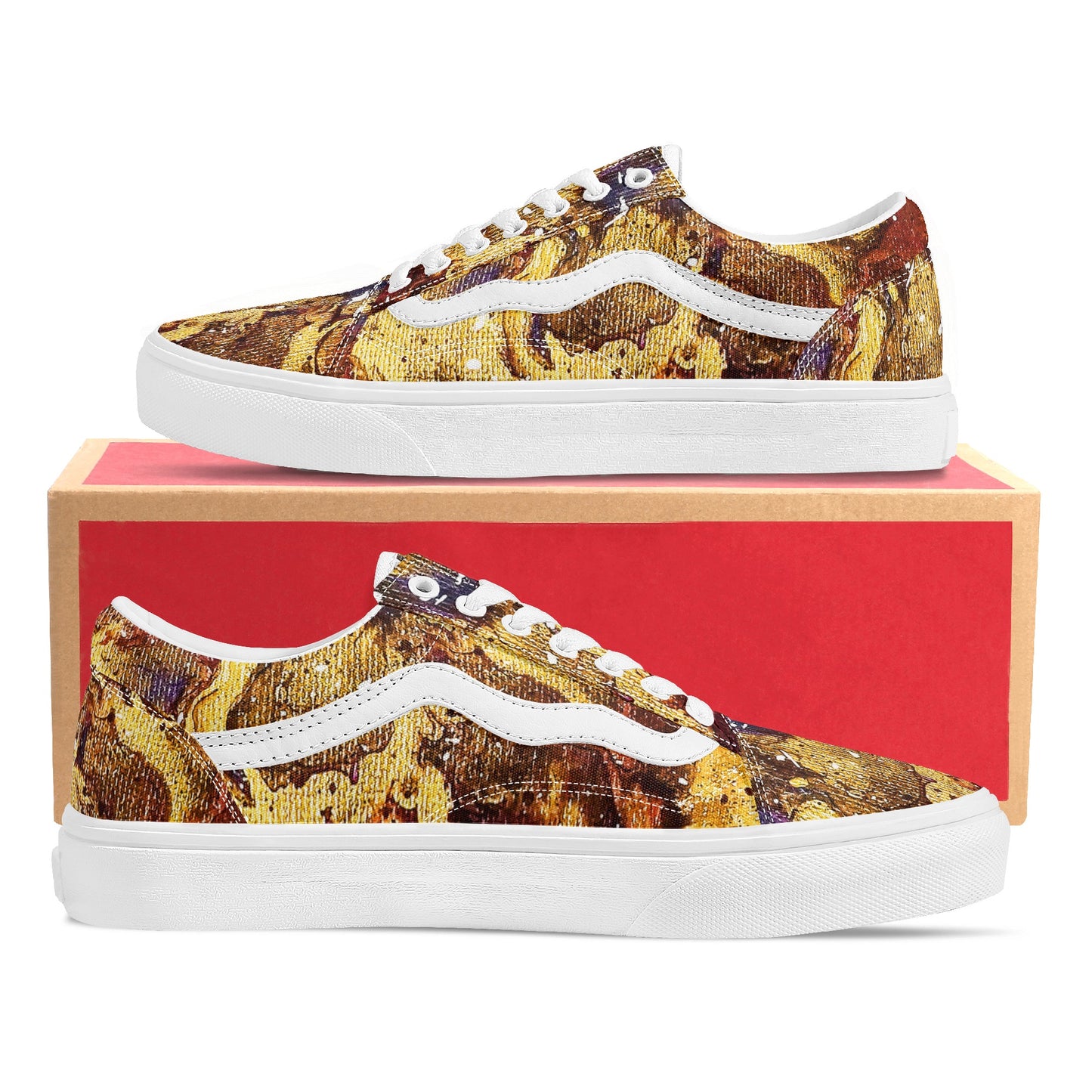 Heaven Meets Universe Mens Low Top Sneakers