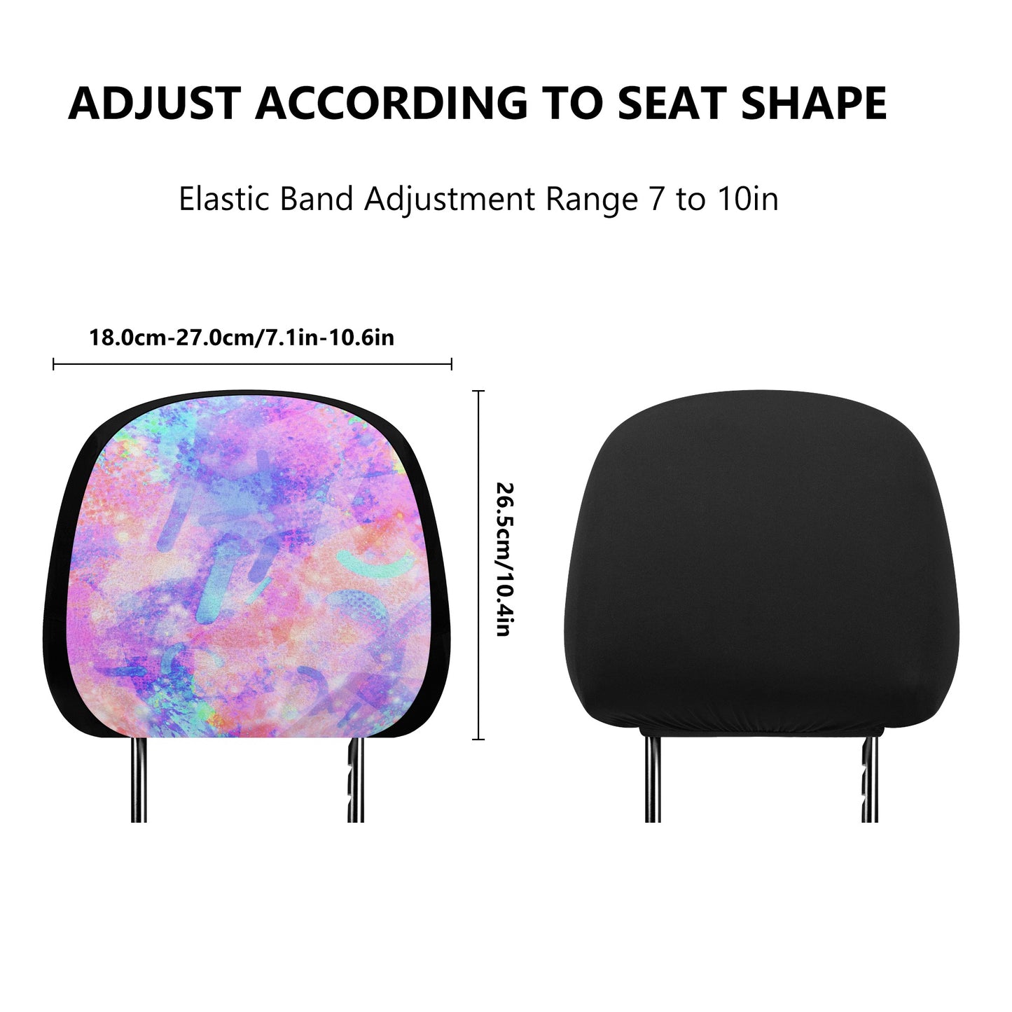 Pastel Skies Car Headrest Covers