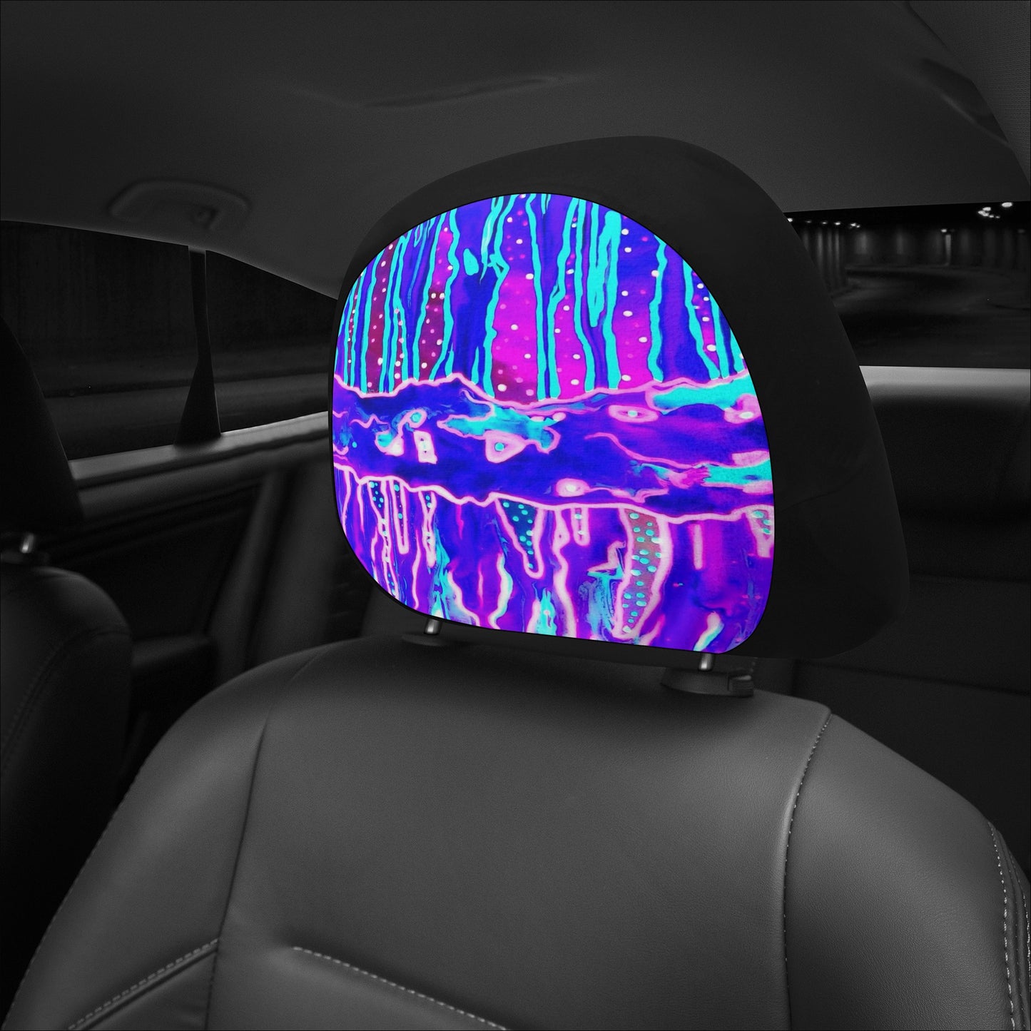 Mystic Cave Car Headrest Covers