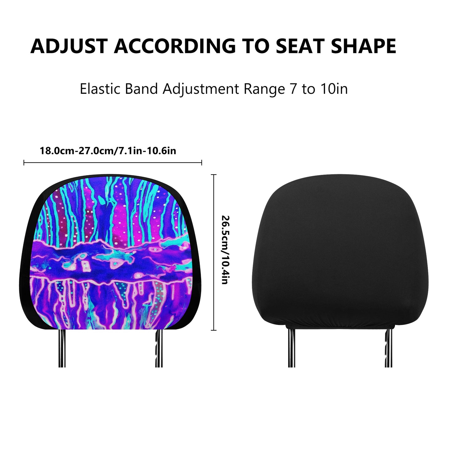 Mystic Cave Car Headrest Covers