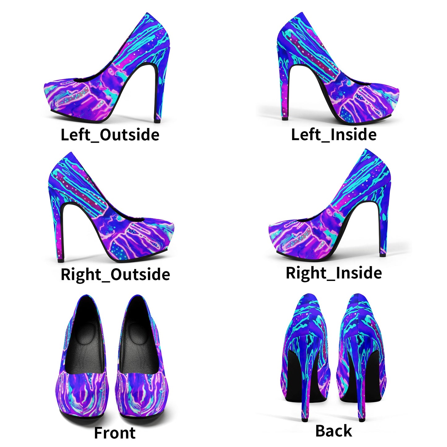 Mystic Cave Women Platform Pumps 5 Inch High Heels