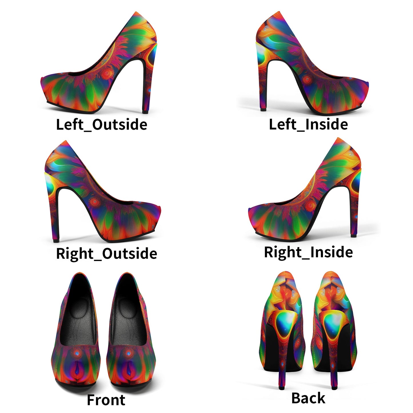 Sun-Dala Women Platform Pumps 5 Inch High Heels