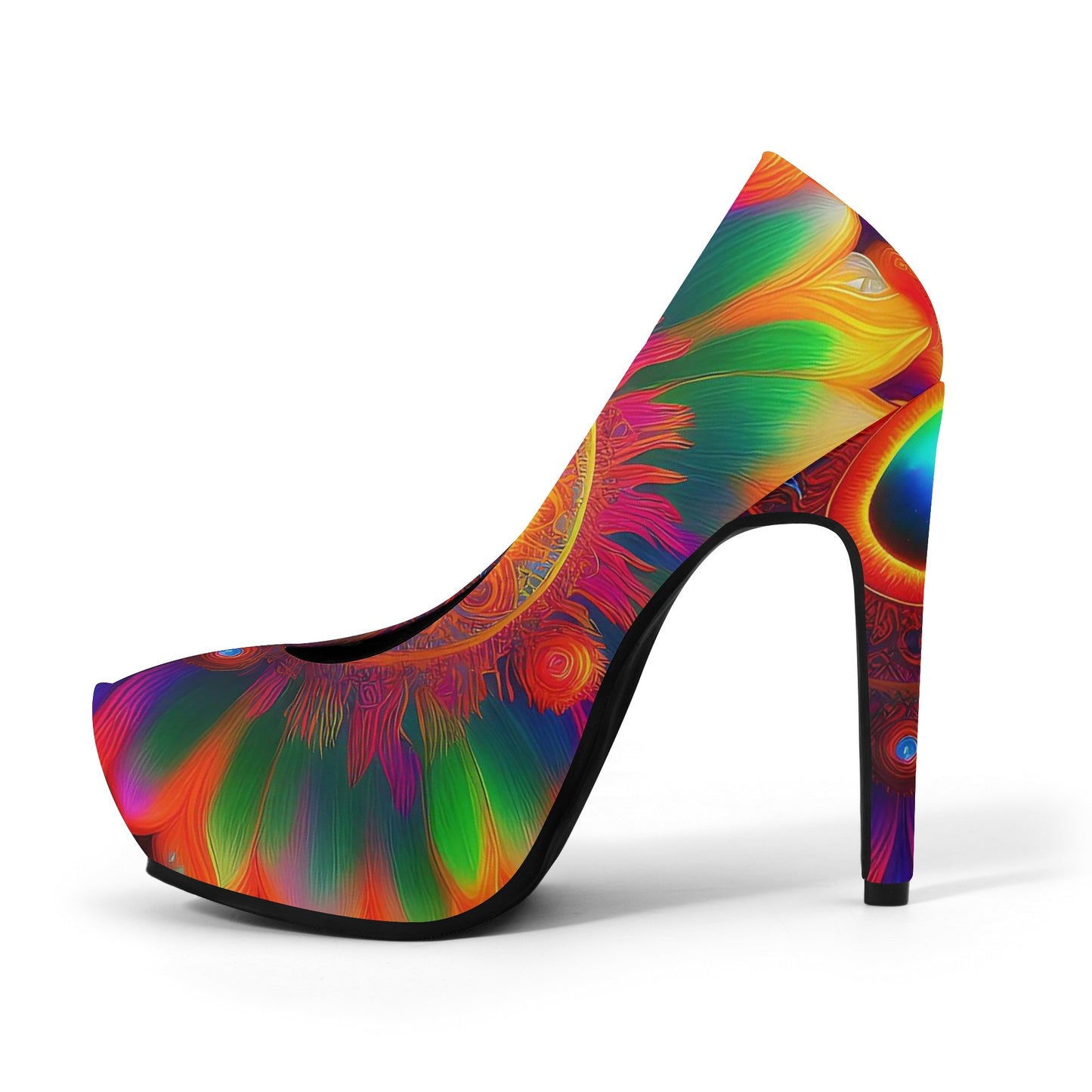 Sun-Dala Women Platform Pumps 5 Inch High Heels