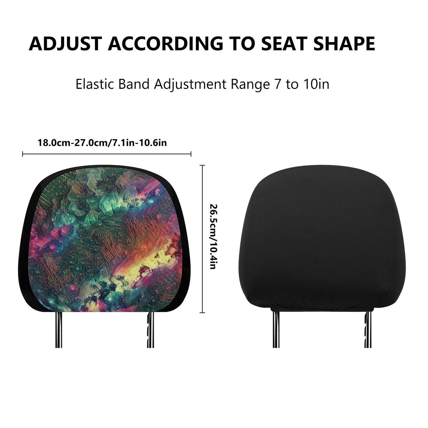 Imagined Car Headrest Covers