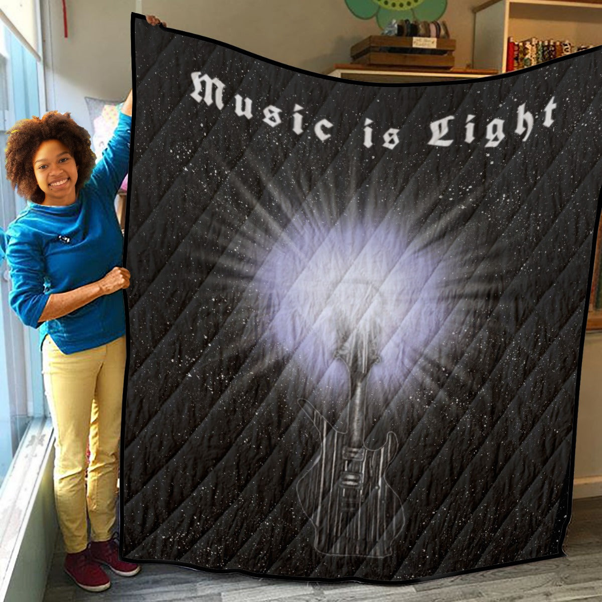 Music is Light Lightweight & Breathable Quilt With Edge-wrapping Strips