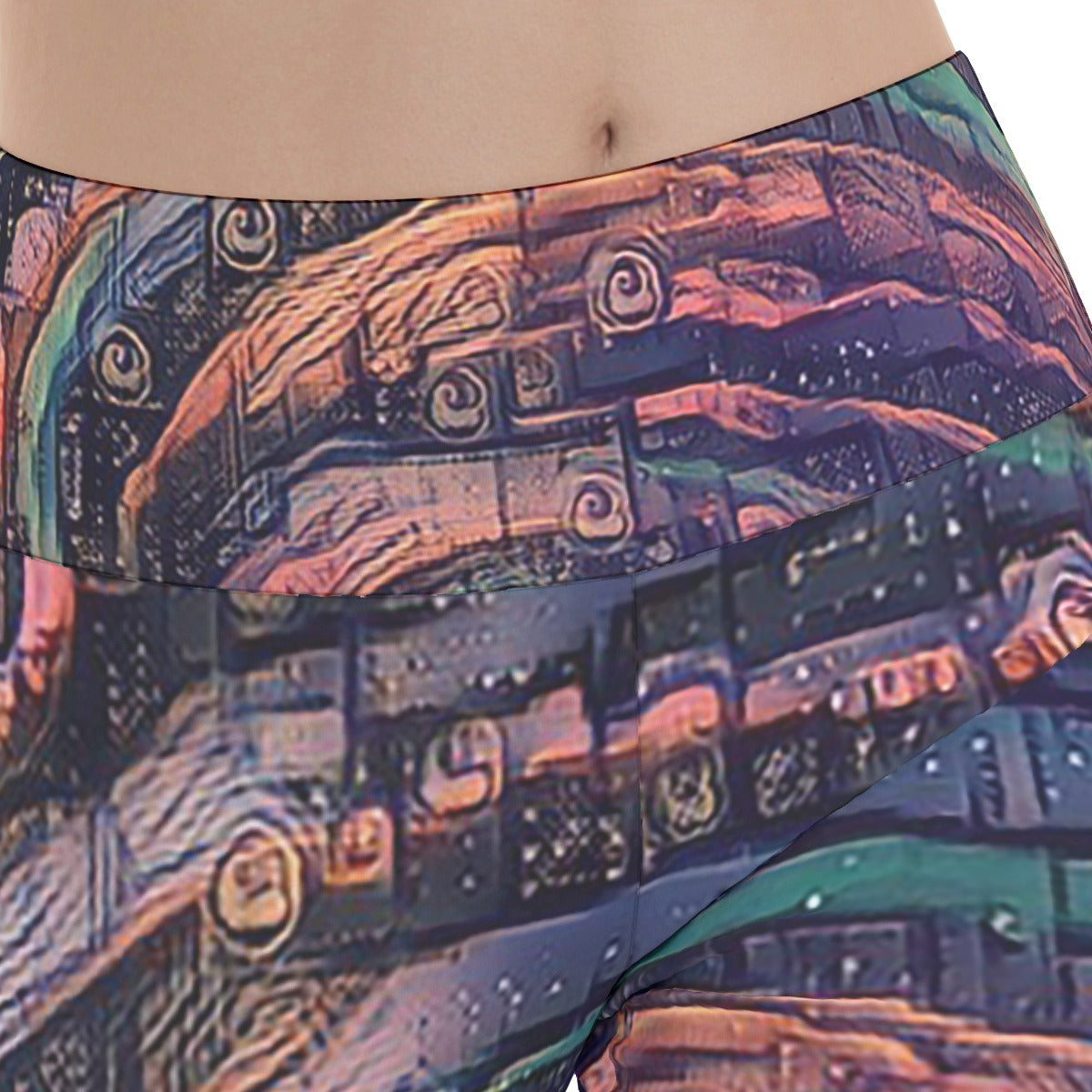 Galactic Whirlpool Women's Flare Yoga Pants