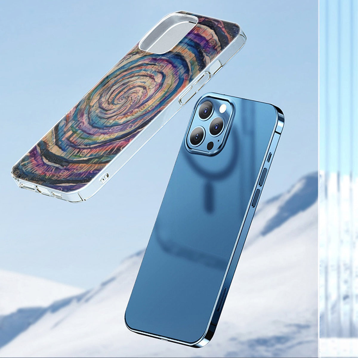 Galactic Whirlpool iPhone14 Series Mobile Phone Case | TPU