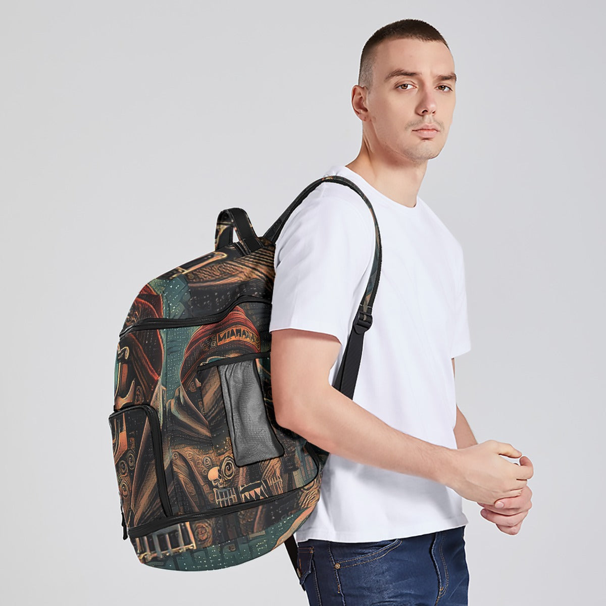 Love Hard Die Young Multifunctional Backpack