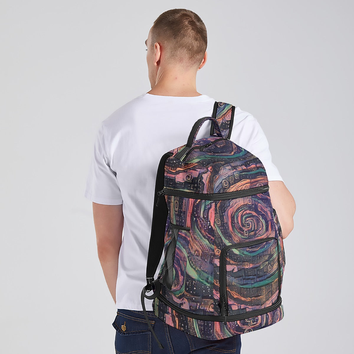 Galactic Whirlpool Multifunctional Backpack